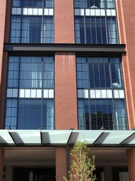 Imagery exposed and hidden frame aluminium curtain wall and facade double glazed