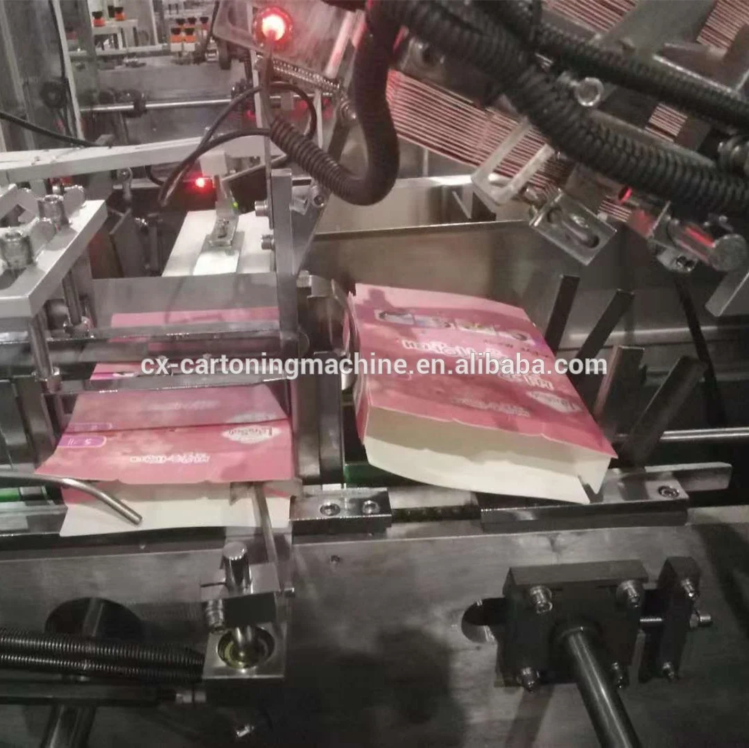 
Automatic Eye Mask Cartoning Equipment with Hot Melt Sealing Machine for Bag Case Packing 