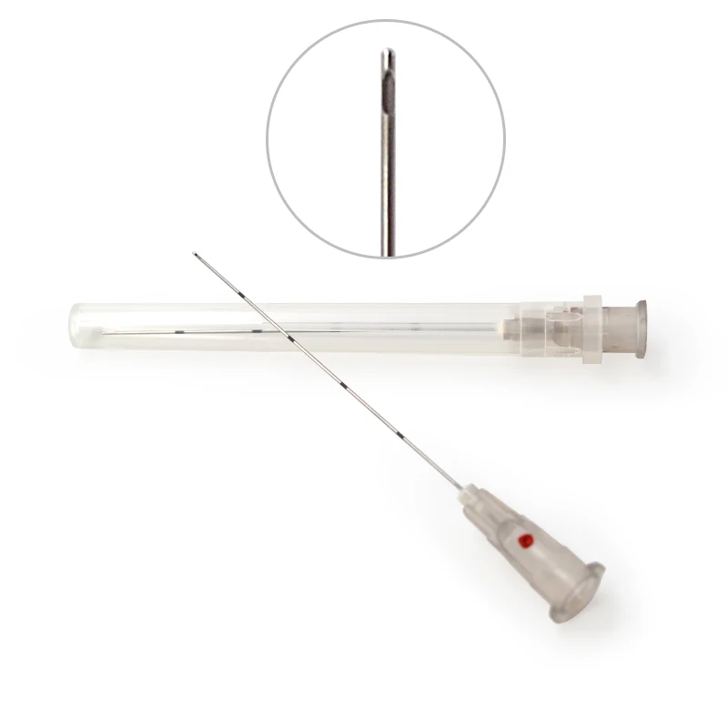 
Sterile packaging micro blunt tip cannula for dermal filler 