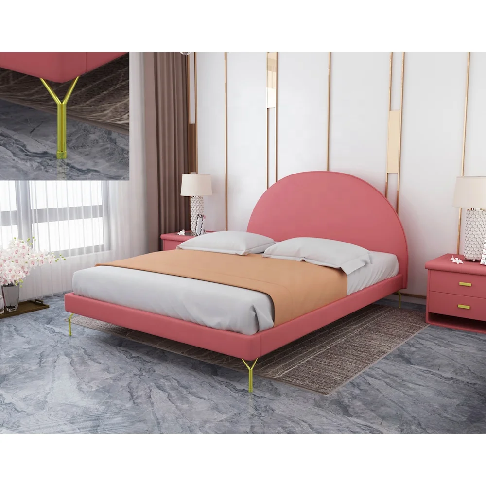 
 Оптовая продажа, USB-динамик, новейшая двухместная мебель, кровать из дерева  