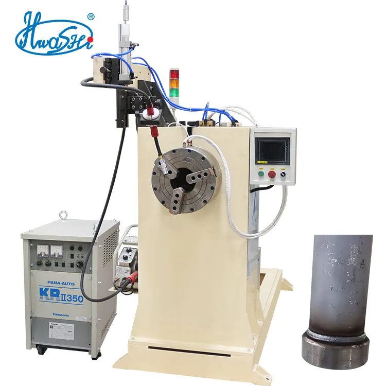 Hwashi Automatic Circular MIG Welding Machine , Round Steel Tube Seam Welding