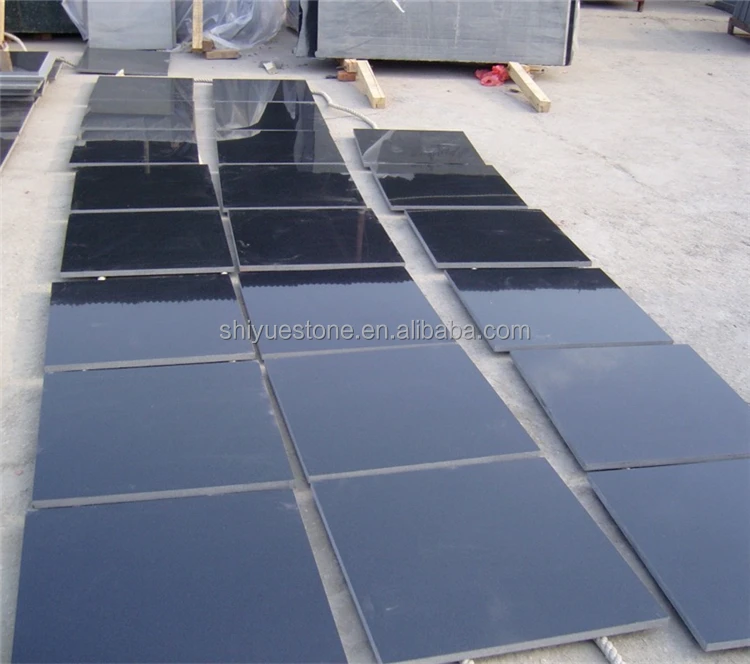Cheapest Natural Stone China Shanxi Black Granite Floor Tiles