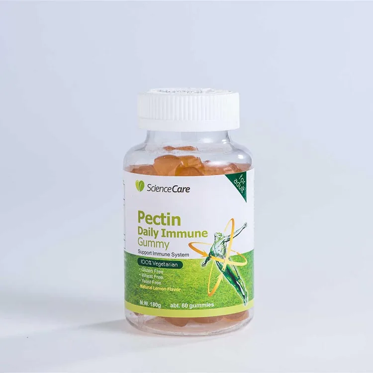 Health care natural lemon flavor pectin daily immune gummy