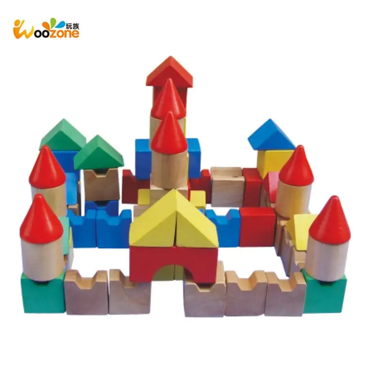 toys educational kids intelligence building magnetic wood blocks