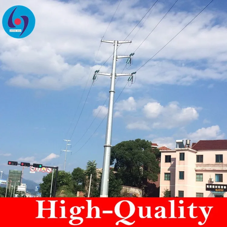 transmission line steel pole tower