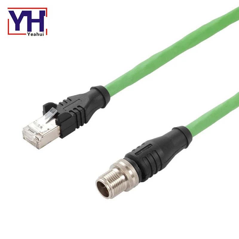 Распиновка индивидуальные высокое качество M12 штекерным Rj45 кабель Ethernet адаптер