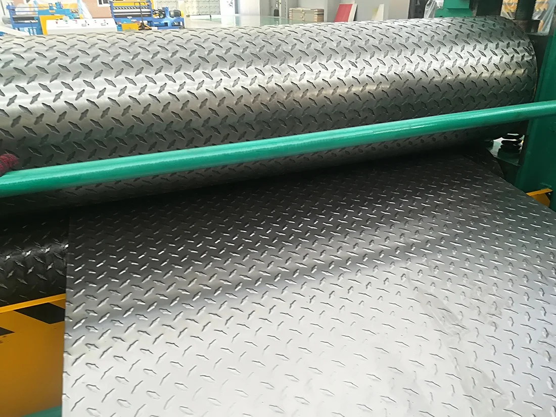 Factory sale Longkai Stainless Steel plate double side embossing  machine