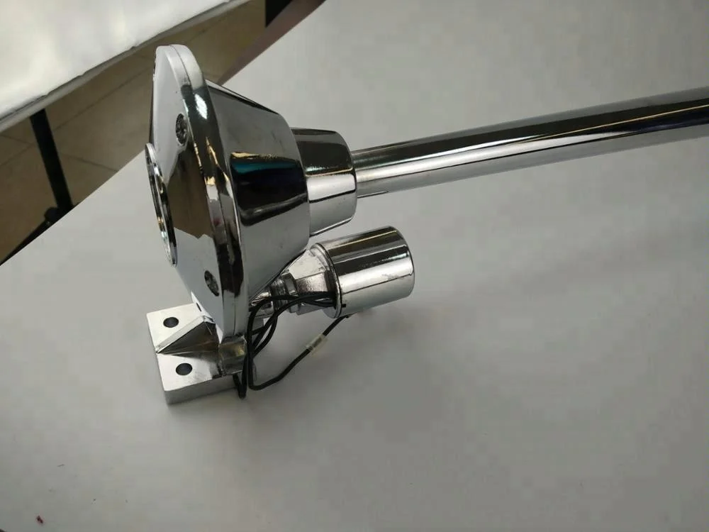 12V/24V Loud 145dB Single Semi Truck Chrome Plated Train Air Horn