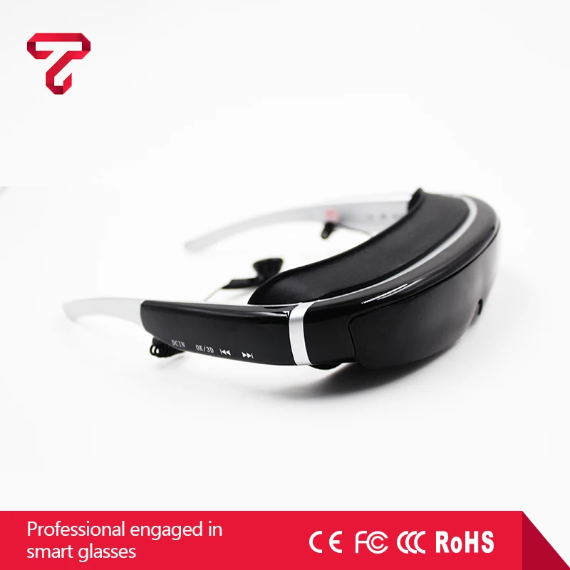 2017 Professional HD Digital 98 inch virtual display video glasses 3d glasses