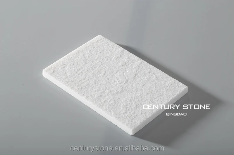 
Bianco Diamante White Marble Flamed Tiles For Bathroom 