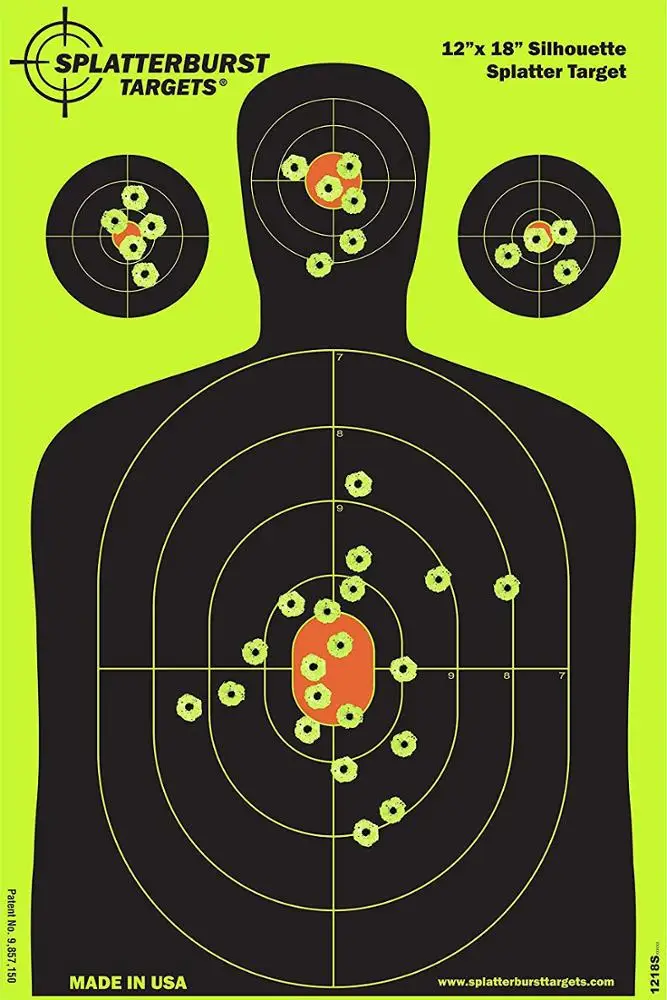 large funny range paper target of full size shooting target