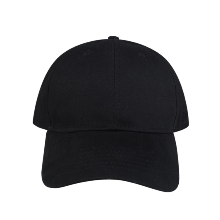 China supplier low MOQ black simple baseball caps closed back fitted hats