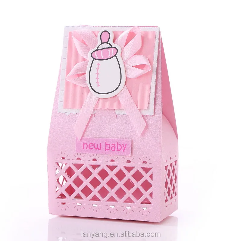 Personalized Blue Baby Shower Theme Baby Boy Candy Boxes Favors Bags Box