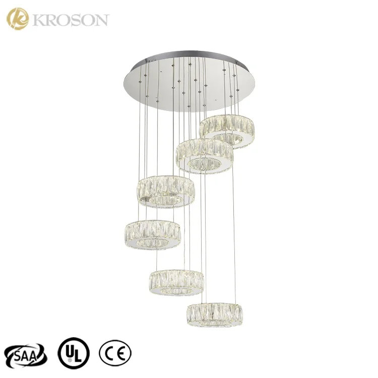 
 Хрустальная люстра для чехла для лестницы, уникальные товары из Китая, роскошная хрустальная люстра для отеля, торгового центра, виллы  
