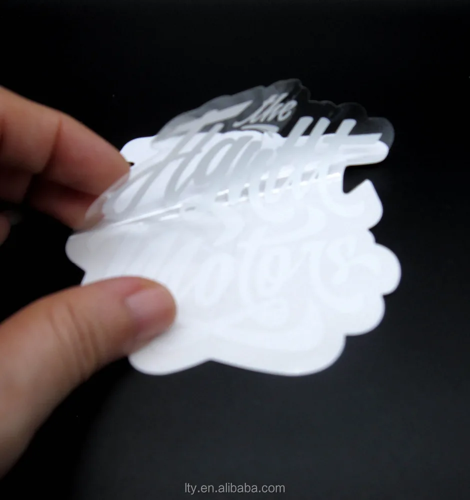 custom clear vinyl sticker transparent vinyl decal