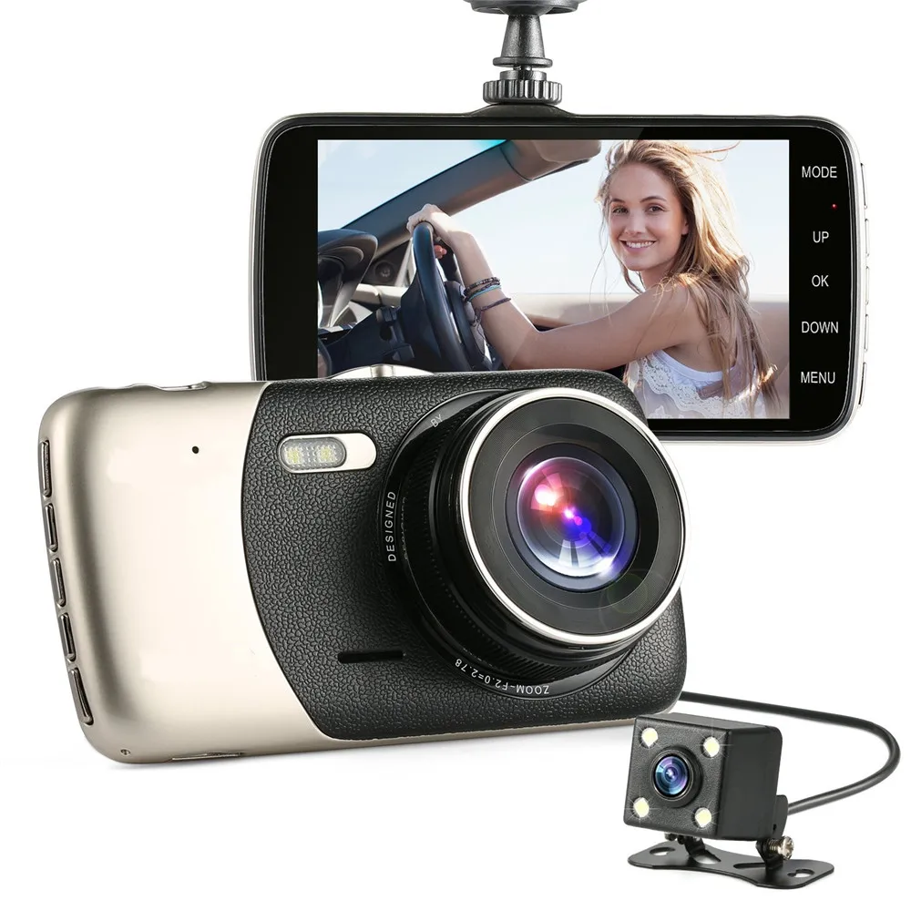 
New 4 Inch Viceo Recorder Car DVR Camera Full HD 1080P Vehicle Traveling Date Recorder 150 Degree lens Night Vision Tachograph 