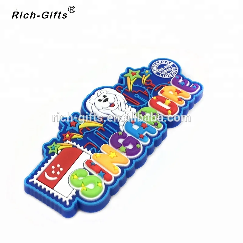 
Wholesale Custom Soft Rubber Fridge Magnet For Singapore 