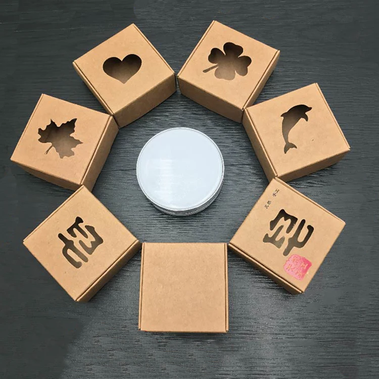 Custom logo small size hand made soap packaging paper box