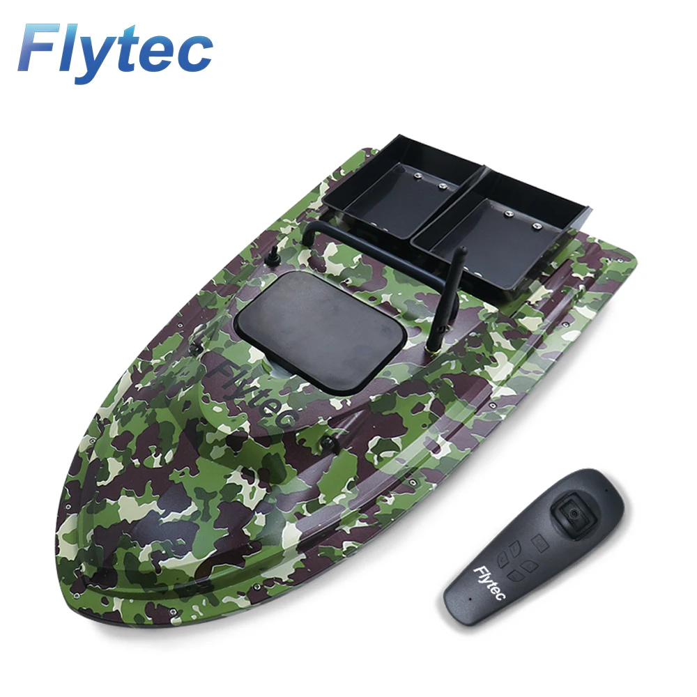  Flytec V007 Jabo лодка 2 4 ГГц RC водонепроницаемая рыболовная с приманкой зеленая радиоуправлением часа армейский зеленый 7 В 5200 мАч 1 5