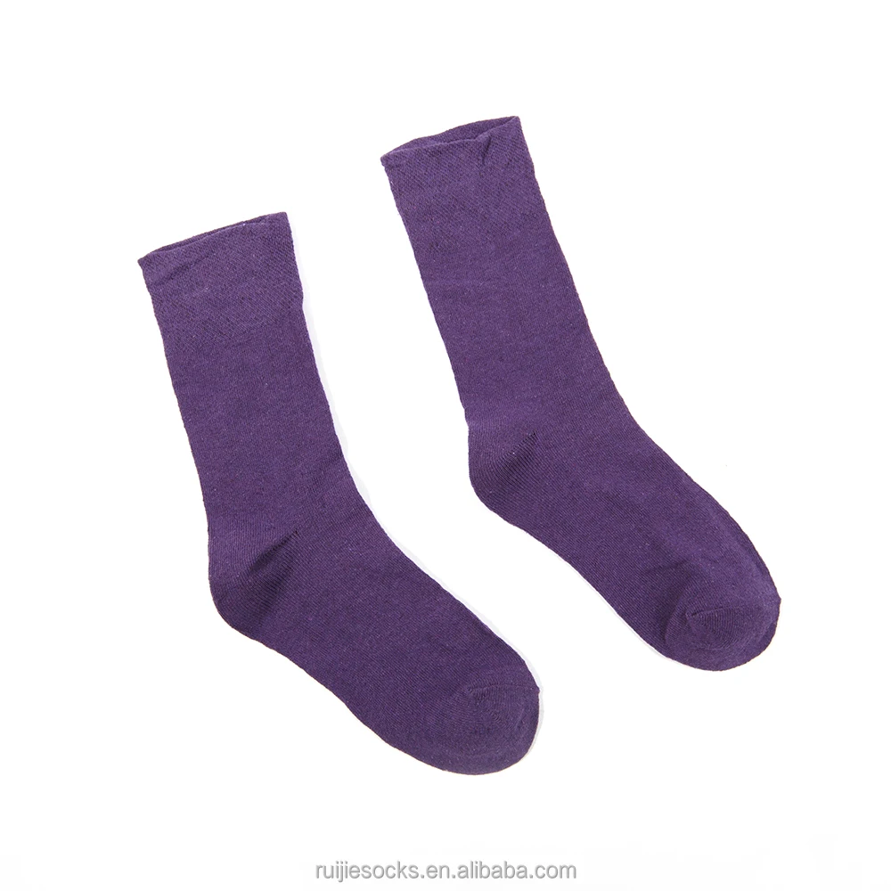 Высококачественные мягкие хлопковые носки для диабетиков, оптовая продажа, однотонные функциональные Дышащие носки для диабетиков