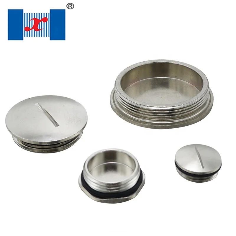 Waterproof IP65 Brass Screw Cap M18 Stop Plug For Junction Box