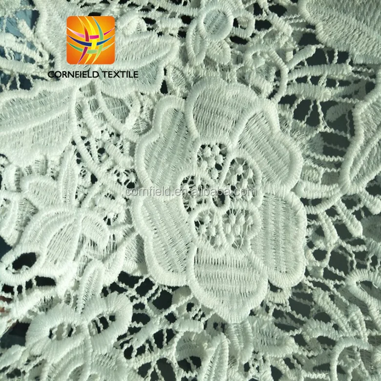 2020 african lace wedding dresses fabric with cutwork embroidery