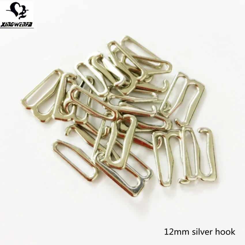 12 мм Хорошее качество серебро без никеля сплав цинка регулирующее кольцо для бюстгальтера слайдеры и крючки