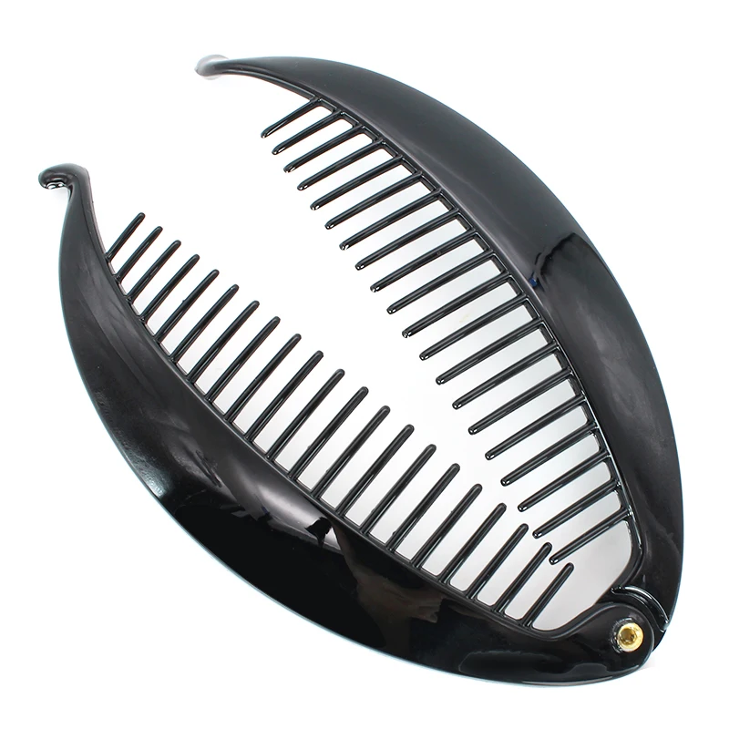 Plastic Banana Hair Clips Black Fish Claw Banana Clip