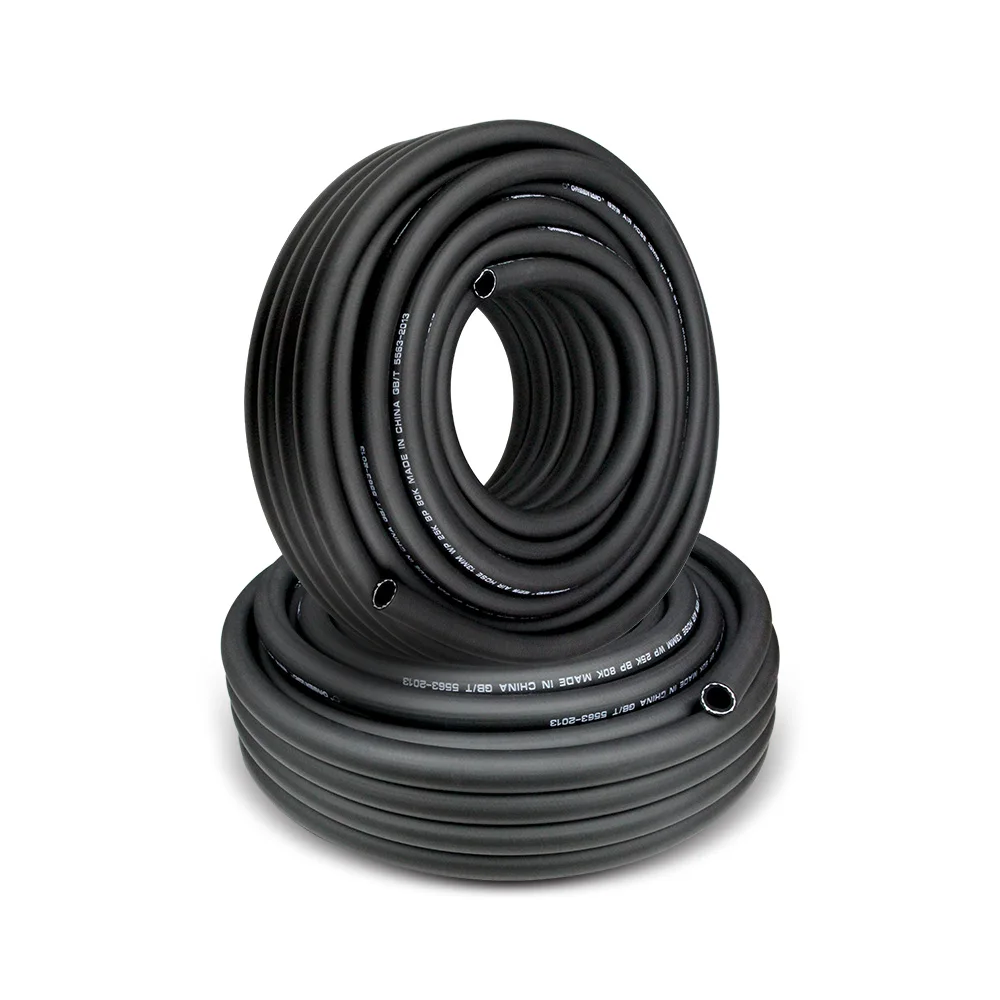 
8mm*14mm*100 meters factory direct sale three pvc layer strong high pressure multifunction industry air oil chenmicals hose 