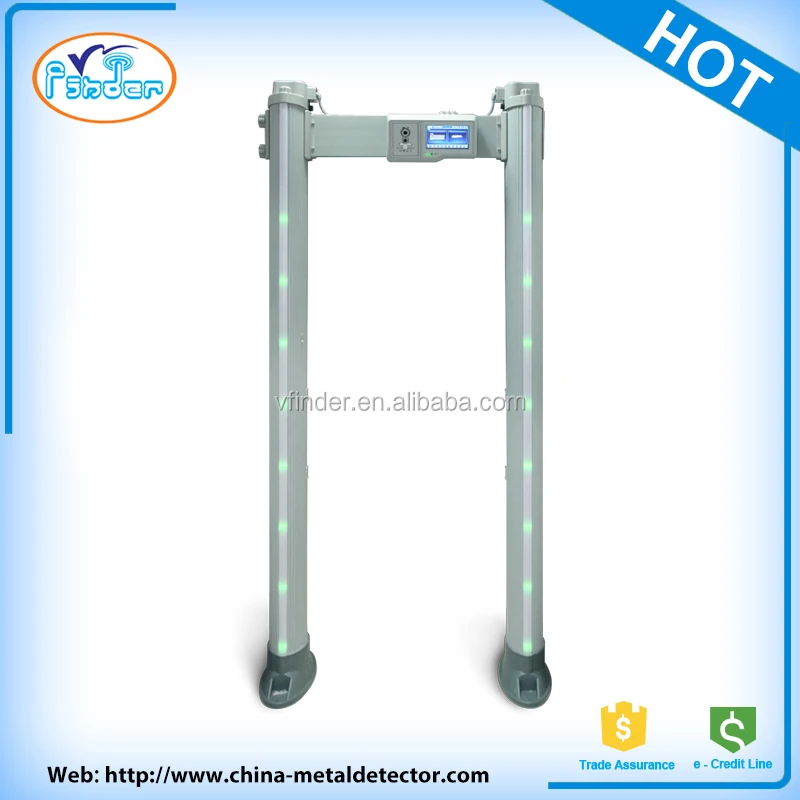 
WIFI connection Digital touch screen door frame walk through metal detector 
