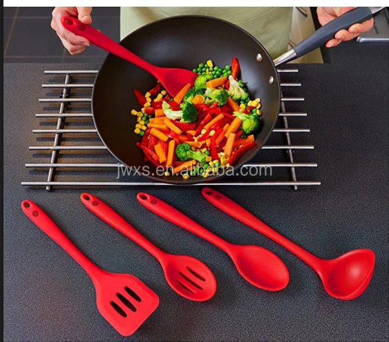 
Manufacturer Cherry Red Food grade Silicone Kitchen Accessory, Silicone Kitchen Utensil Set 