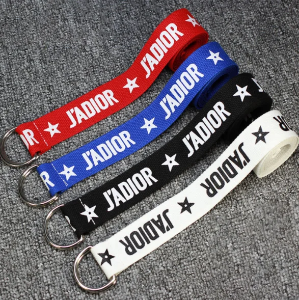New Arrival Fancy Custom Name D Ring Cotton Canvas Casual Belts