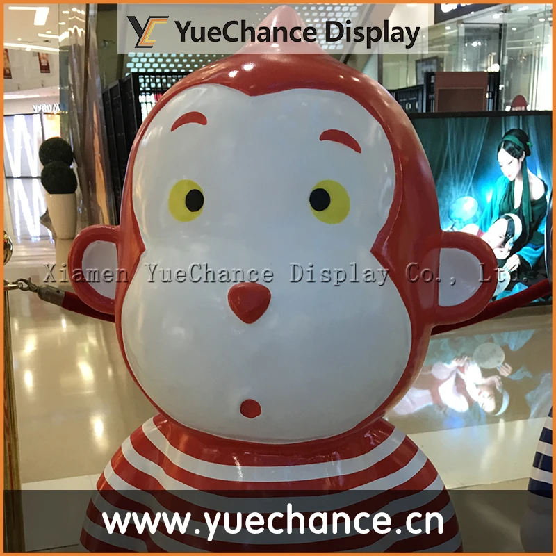 Factory custom made home decoration polyresin resin monkey statues