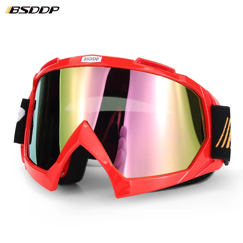 BSDDP 0902 Motocross Goggles Cross Country Ski Snowboard ATV Mask Oculos Gafas Motocross Motorcycle Helmet MX Goggle Spectacles