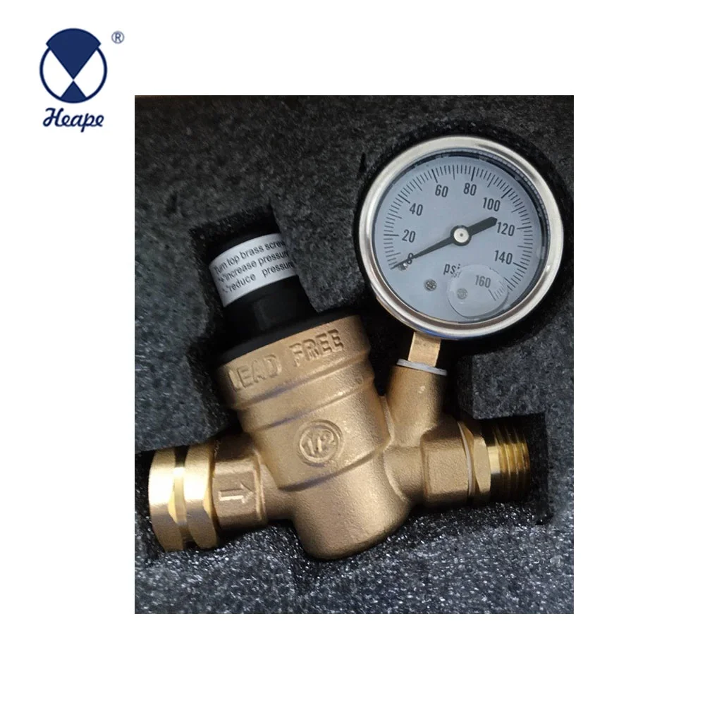 HEAPE 1/2' NPT Lead Free Water Pressure Reducing Valve
