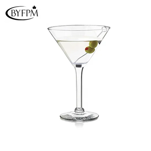 Новый стиль пластиковая пляжная посуда для мартини бара напитков стеклянная чашка отеля