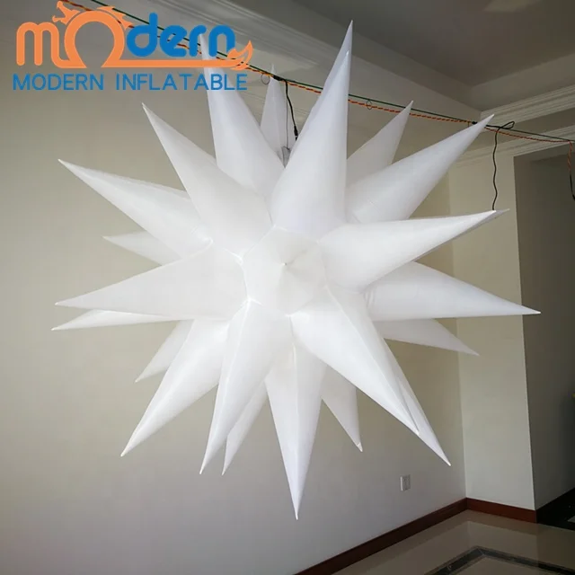 Decorative lighting star inflatables Christmas ceiling decorations star for sale