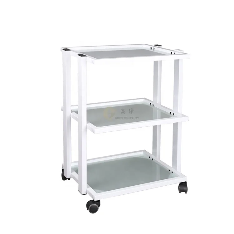 
Modern style beauty salon trolley cart with lock 