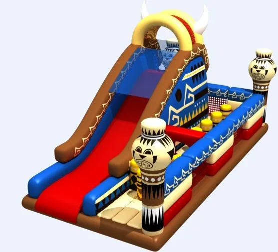 Customizable inflatable SLIDER_Inflatable Jumping Castle Bouncer big Dual SLIDER Bouncy Kids Obstacle Course