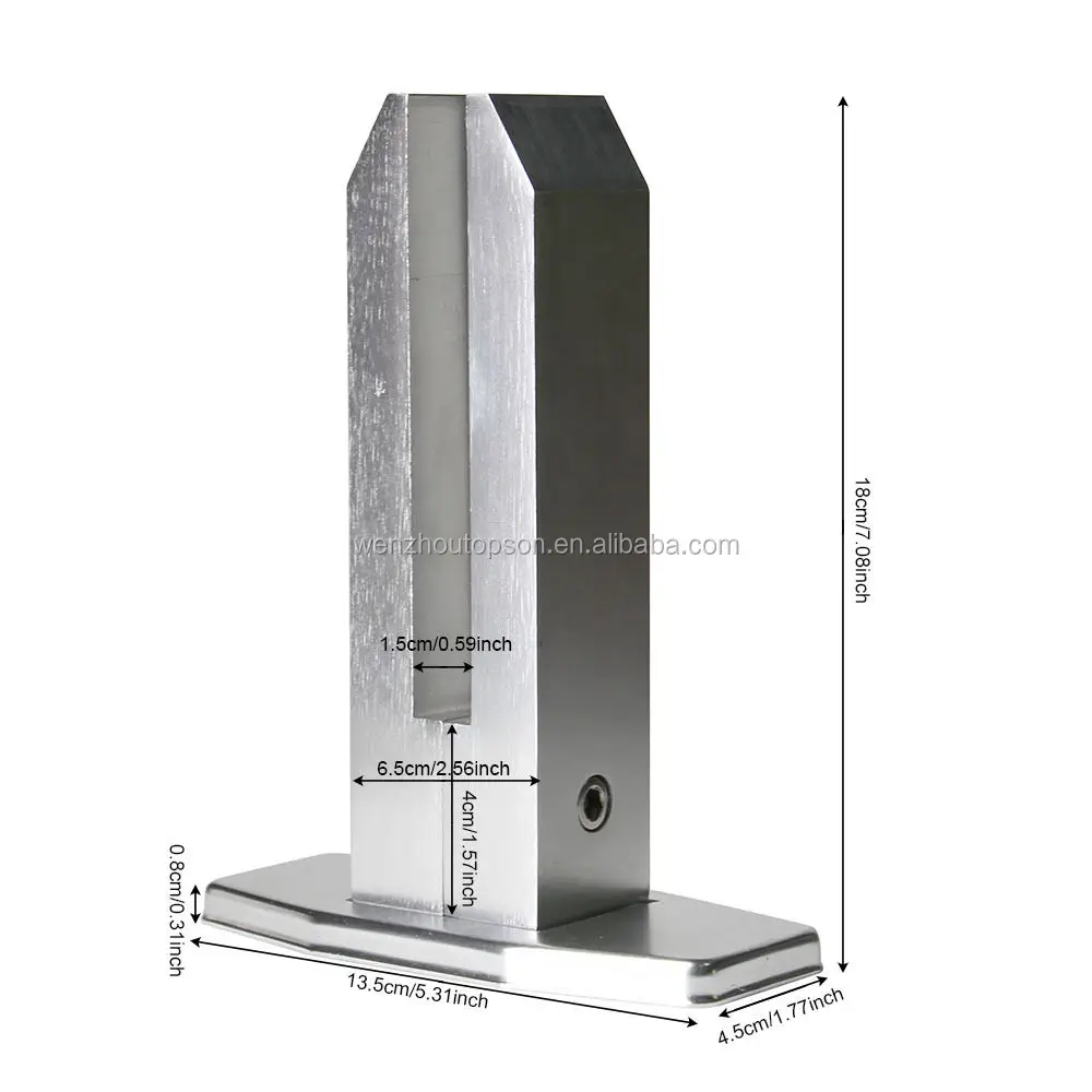 Алюминиевые бескаркасные стеклянные зажимы для ограждения зажим балюстрада восьмиугольный стеклянный современный