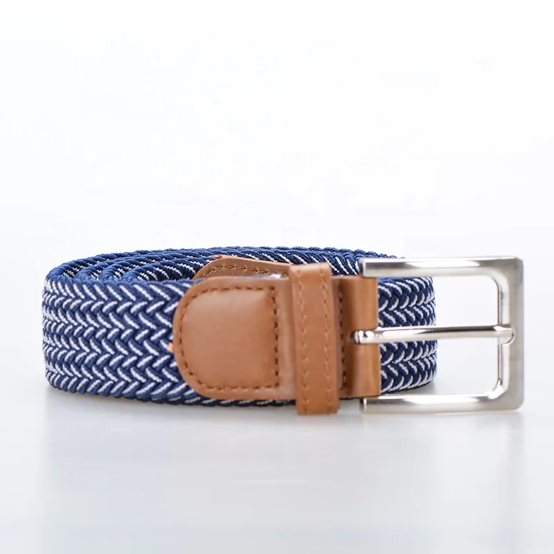 YW Superior high quality China Market adjustable sport double colors braided fashion belts