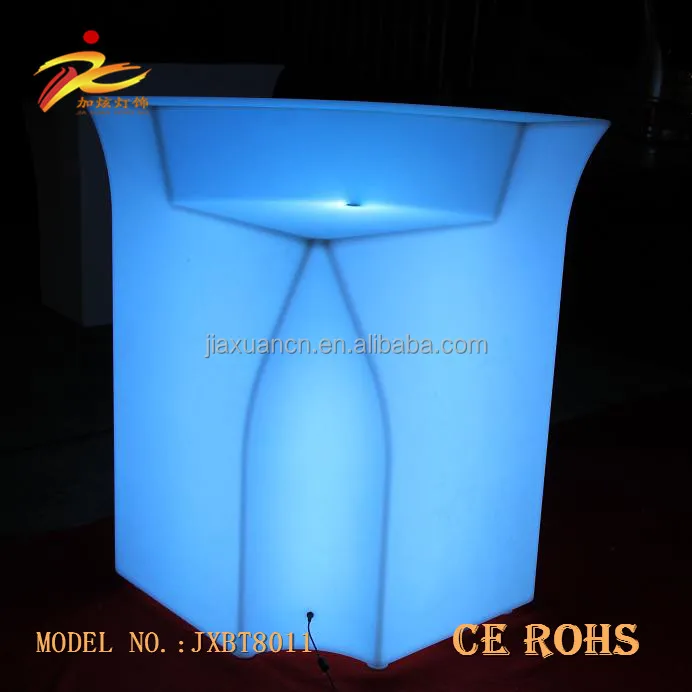 
Corner plastic color changing portable led bar counter/corner led counter table from China 