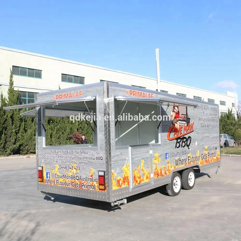 Outdoor BBQ Catering Van Grill Food van Mobile Food Cart for Sale