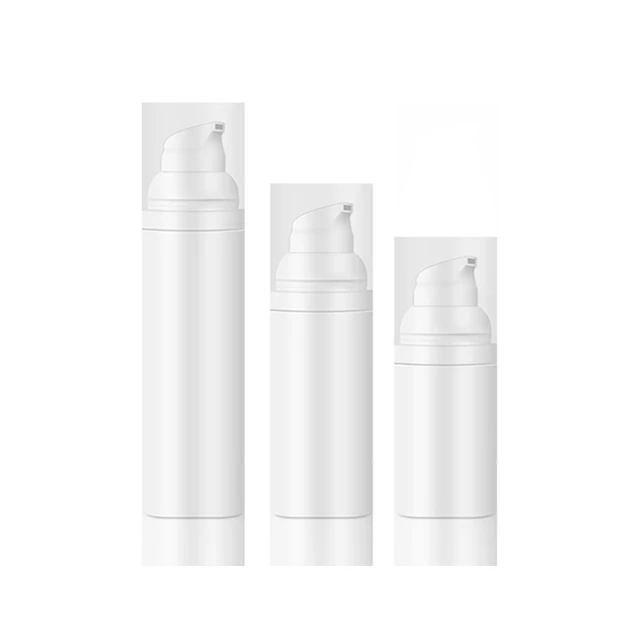 Fuyun Small Quantity 5ml 10ml 15ml White Cylinder Plastic Cosmetic Lotion Pump Airless Serum Bottle