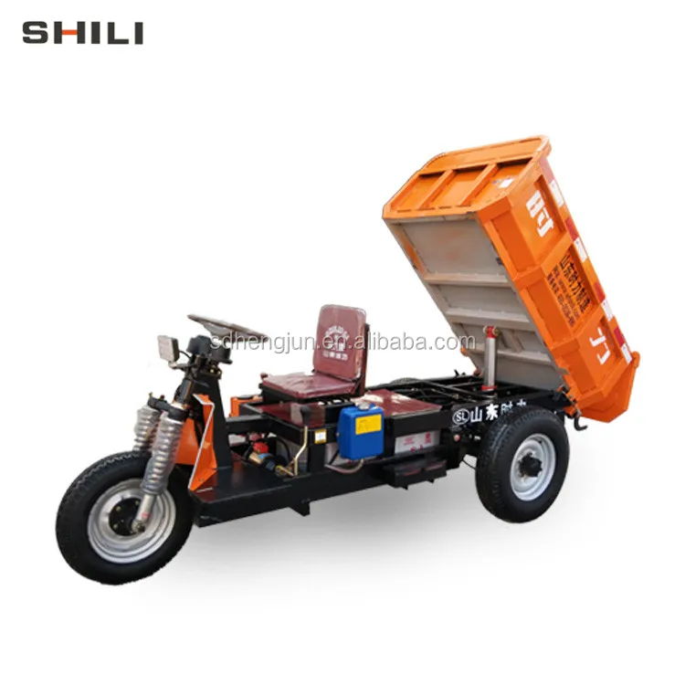 Electric Cargo Tricycle with Cabin