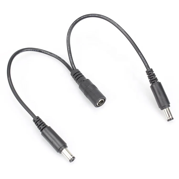 DC Y splitter Adapter 5.5X2.1mm 1 to 2 Power cord female to male  2way customized