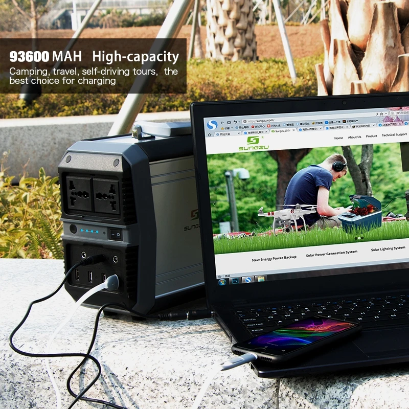 Sungzu 93600mAh AC DC Powerbank 240V Power Bank Outdoor Power Charger for 220 Volt to 240 Volt