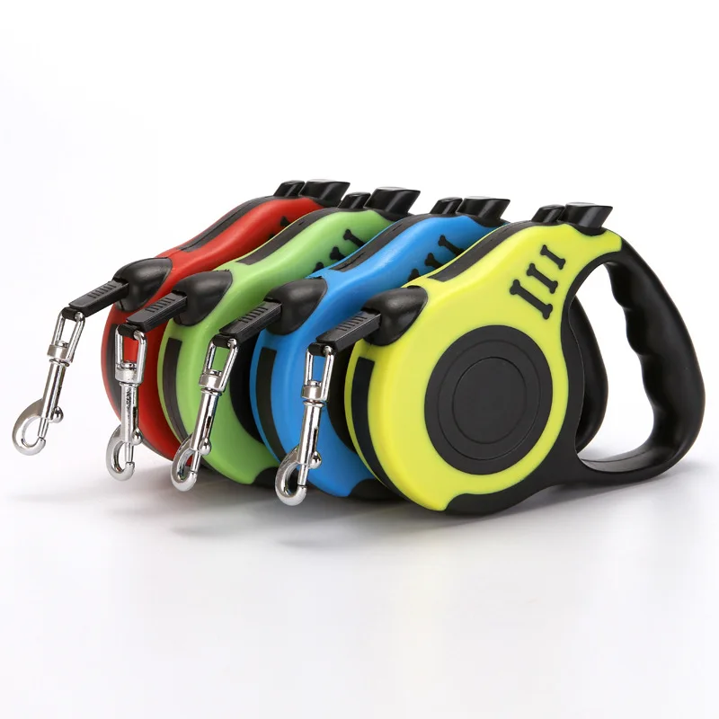 
Retractable automatic dog walking leash with break and lock button 