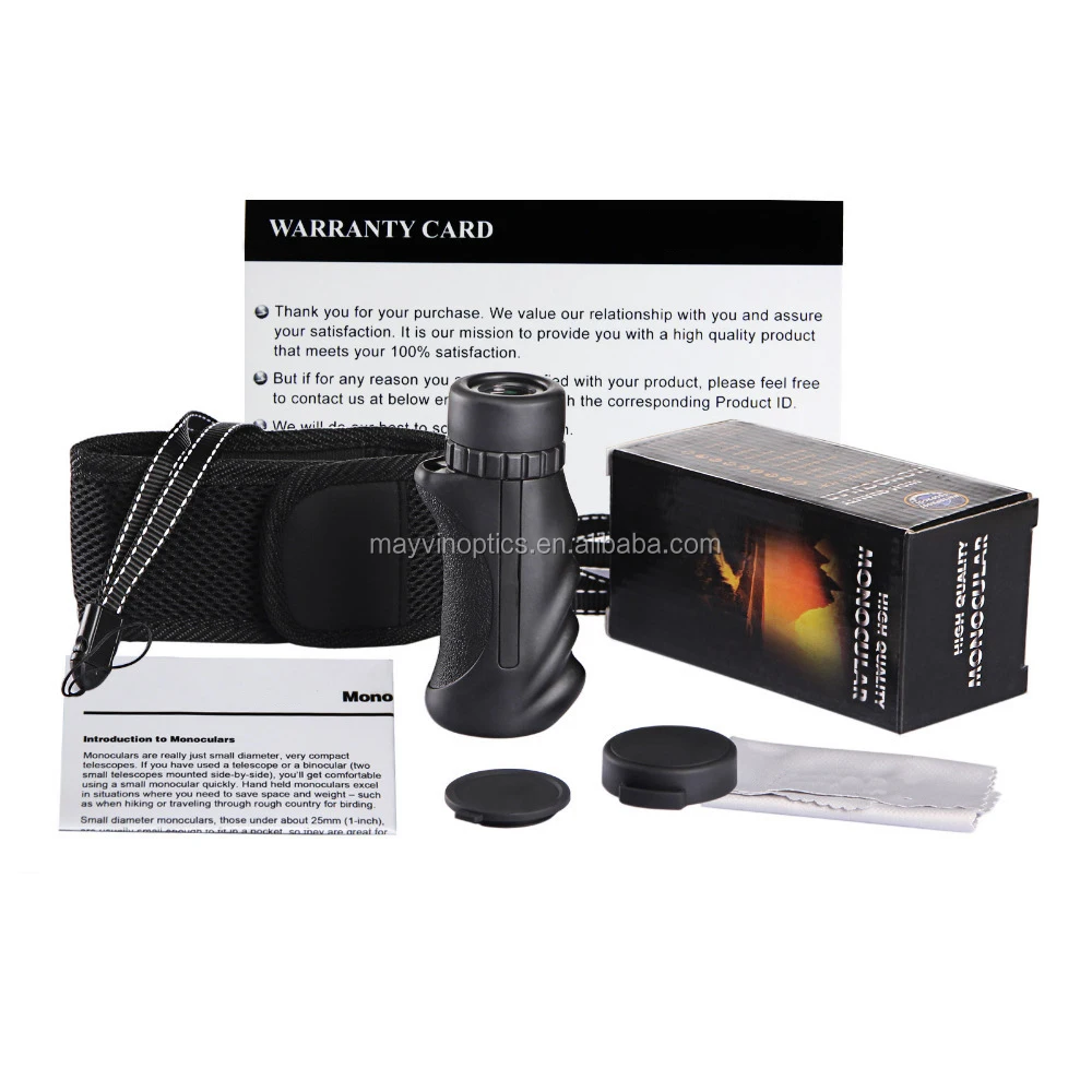 Monocular Telescope 10x25 High Definition Weatherproof Pocket Monocular Scope with Hand Grip and BAK4 Prism with OEM Service