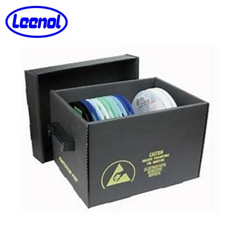 ESD PP Corrugated Reel Box Tray Antistatic Reel Bin SMT Reel Racks